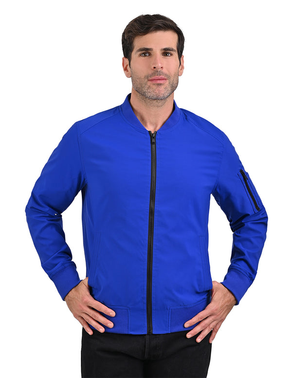 Chamarra ligera Perry Ellis para hombre azul rey