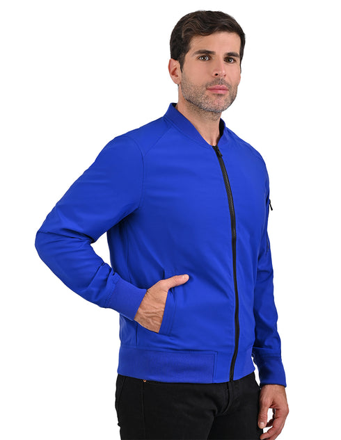 Chamarra ligera Perry Ellis para hombre azul rey
