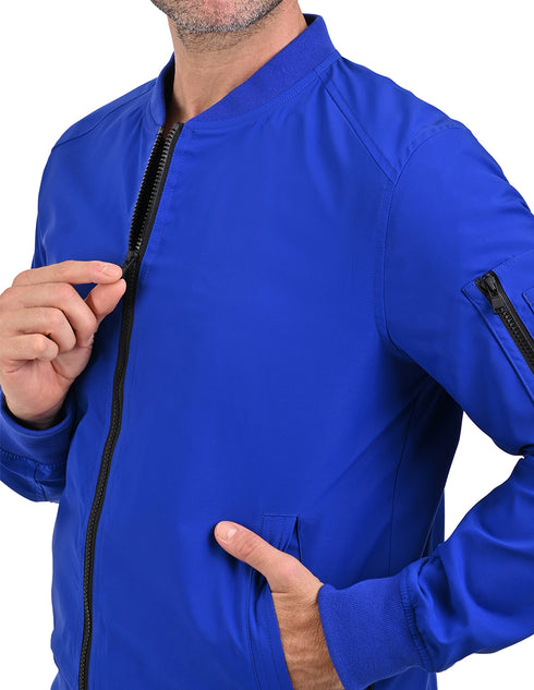 Chamarra ligera Perry Ellis para hombre azul rey