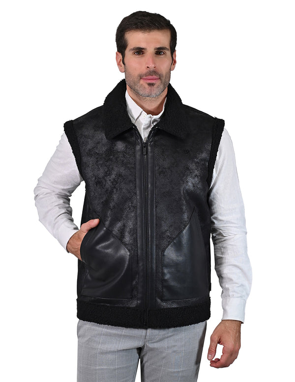 Chamarra ligera Perry Ellis para hombre negra