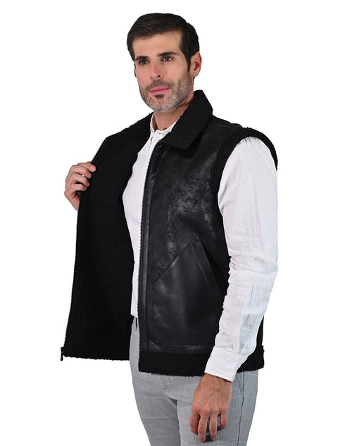 Chamarra ligera Perry Ellis para hombre negra