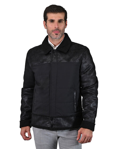 Chamarra ligera Perry Ellis para hombre negra