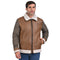 Chamarra ligera Perry Ellis para hombre café oscuro