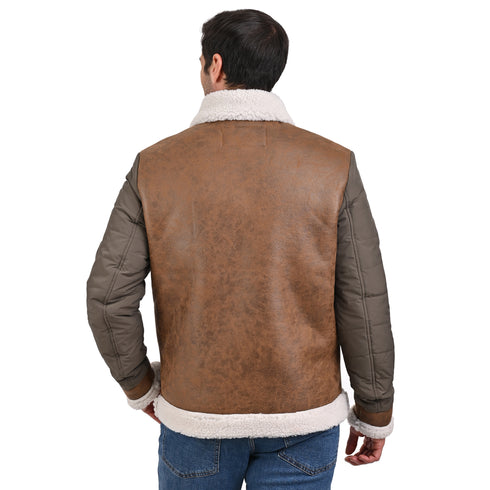 Chamarra ligera Perry Ellis para hombre café oscuro