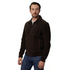 Chamarra de piel Perry Ellis para hombre negra
