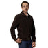 Chamarra de piel Perry Ellis para hombre negra