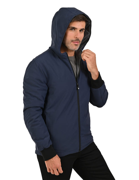 Chamarra PORTFOLIO para caballero doble vista en azul Marino.