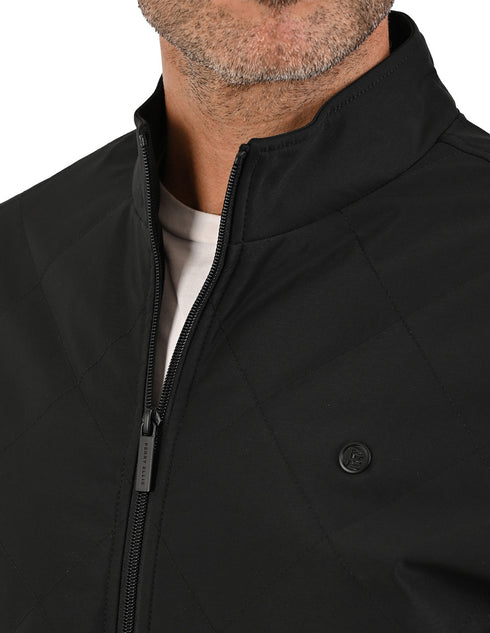 Chamarra color negro PORTFOLIO para caballero estilo puffer.