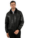 Chamarra Perry Ellis Portfolio Tipo Aviador Negro
