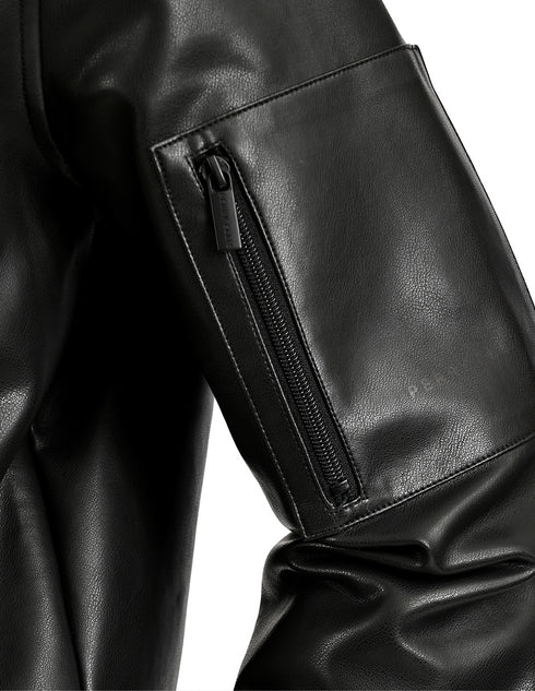 Chamarra Perry Ellis Portfolio Tipo Aviador Negro