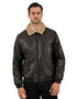 Chamarra Perry Ellis Portfolio Tipo Aviador Café