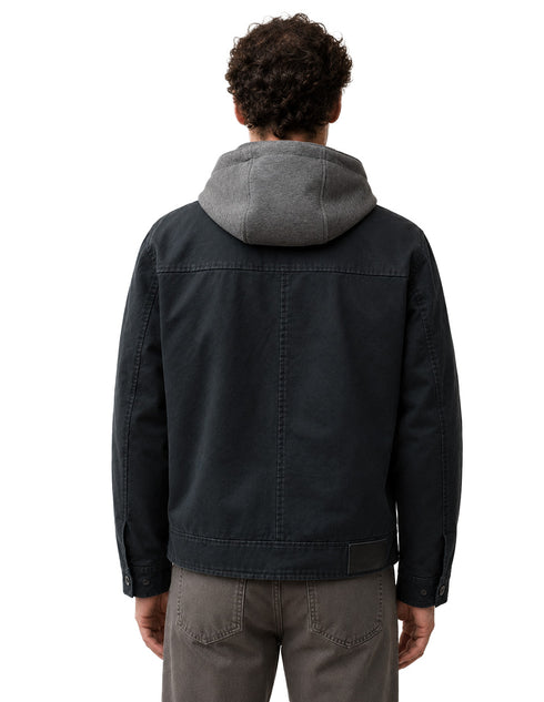 Chamarra Perry Ellis Portfolio con Capucha Gris