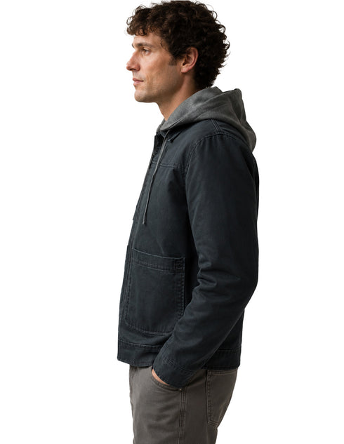 Chamarra Perry Ellis Portfolio con Capucha Gris