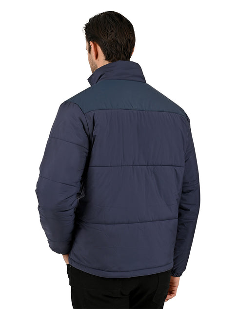 Chamarra Perry Ellis Portfolio Puffer Azul Marino
