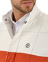 Chamarra Perry Ellis Portfolio Acolchada Negro/Naranja