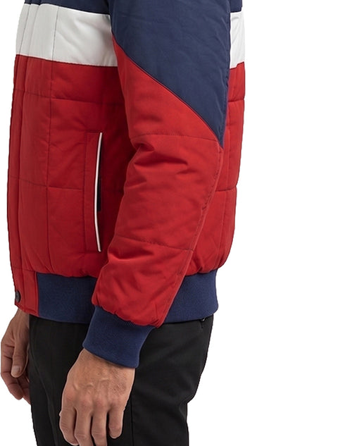 Chamarra Perry Ellis Portfolio Acolchada Rojo/Azul