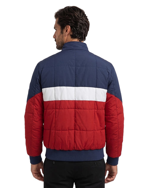 Chamarra Perry Ellis Portfolio Acolchada Rojo/Azul
