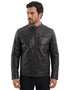 Chamarra Perry Ellis Portfolio Tipo Racer Negro