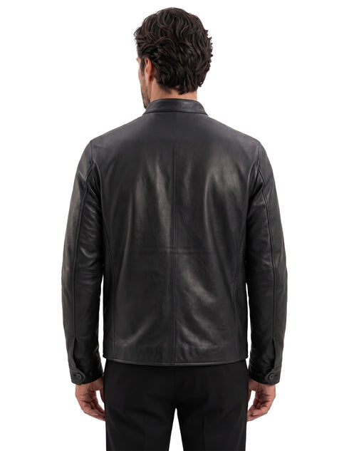 Chamarra Perry Ellis Portfolio Tipo Racer Negro