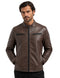 Chamarra Perry Ellis Portfolio Tipo Racer Café