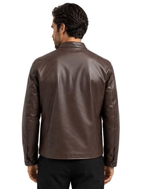 Chamarra Perry Ellis Portfolio Tipo Racer Café