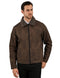 Chamarra Perry Ellis Portfolio Cuello Borrega Café Oscuro