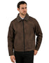 Chamarra Perry Ellis Portfolio Cuello Borrega Café Oscuro