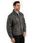 Chamarra Perry Ellis Portfolio Cuello Borrega Gris