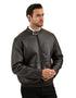 Chamarra Perry Ellis Portfolio Cuello Mao Café Oscuro