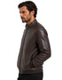 Chamarra Perry Ellis Portfolio Cuello Mao Café
