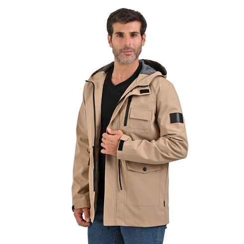 Chamarra ligera Portfolio para hombre khaki
