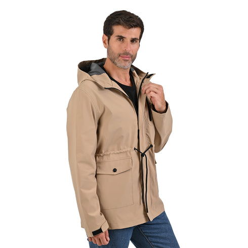 Chamarra ligera Portfolio para hombre khaki