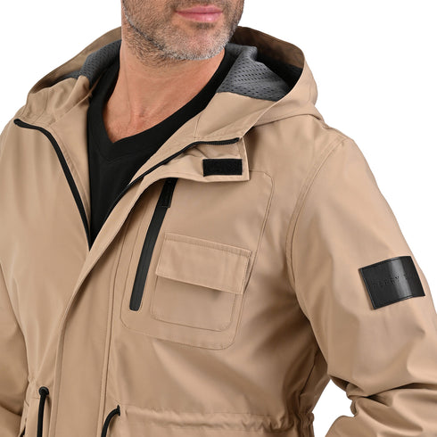 Chamarra ligera Portfolio para hombre khaki