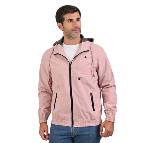 Chamarra ligera Portfolio para hombre rosa
