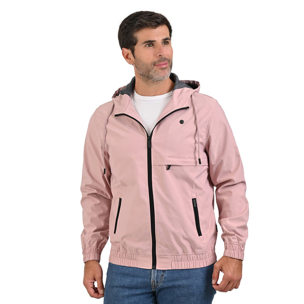 Chamarra ligera Portfolio para hombre rosa