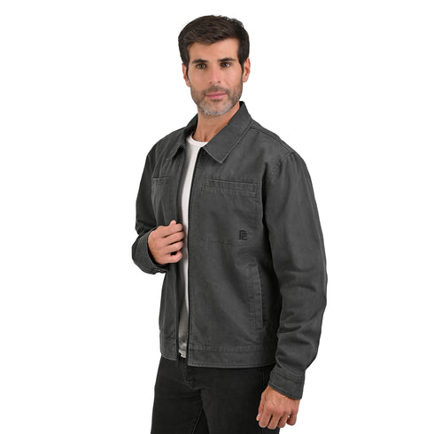 Chamarra ligera Portfolio para hombre gris oscuro