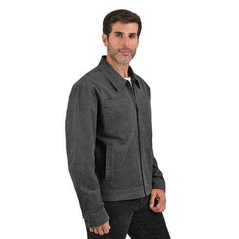 Chamarra ligera Portfolio para hombre gris oscuro
