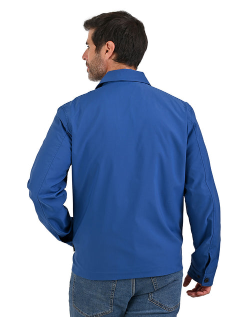 Chamarra casual Perry Ellis ligera en color Azul para Hombre.