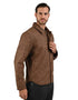 Wrangler Chamarra casual para Hombre en Piel Sintética color Café.