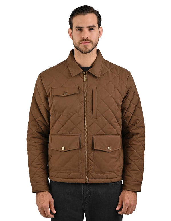 Chamarra WRANGLER para caballero en color Cafè Oscuro.