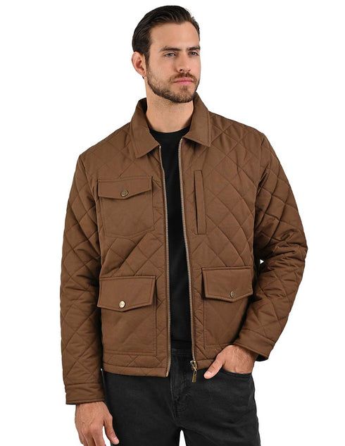 Chamarra WRANGLER para caballero en color Cafè Oscuro.