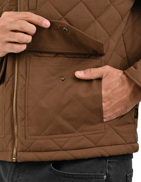 Chamarra WRANGLER para caballero en color Cafè Oscuro.