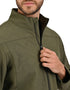 Chamarra WRANGLER para caballero casual color verde olivo.