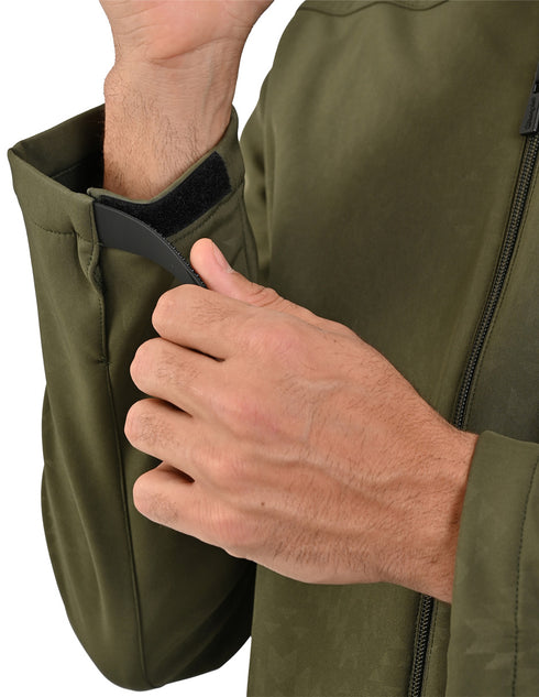 Chamarra WRANGLER para caballero casual color verde olivo.