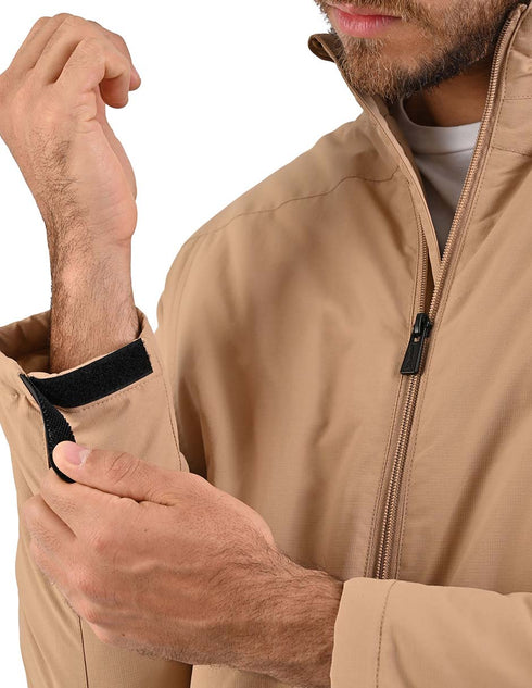 Chamarra Wrangler para hombre en material reflectante.