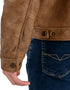 Chamarra Wrangler Hombre Trucker Borrega Café
