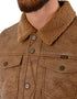 Chamarra Wrangler Hombre Trucker Borrega Café
