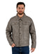 Chamarra Wrangler Hombre Trucker Borrega Gris