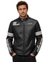 Chamarra Wrangler Hombre Estilo Racer Western Negro