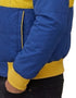 Chamarra Wrangler Hombre Rodeo Acolchada Azul/Amarillo